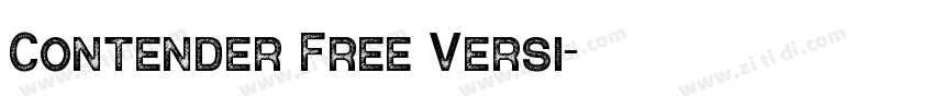 Contender Free Versi字体转换